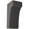 Ekena Millwork 3 1/2"W x 4"D x 8"H Clarksville Wood Vintage Decor Bracket, Black BKTWD04X04X08CVBL - alternate 1